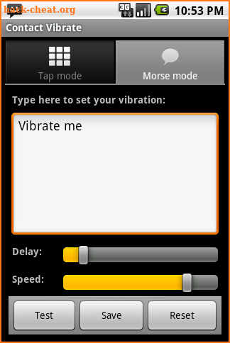 Contact Vibrate screenshot