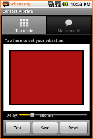 Contact Vibrate screenshot