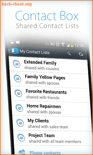 ContactBox - Shared Contacts screenshot