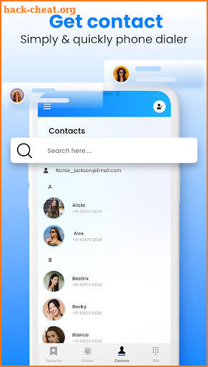 Contacts screenshot