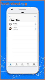 Contacts for iPhone X – iContact Style OS11 screenshot