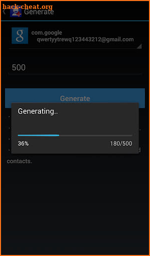 Contacts Generator screenshot