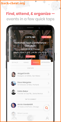 Contap Social - Networking & Events Made Easy screenshot