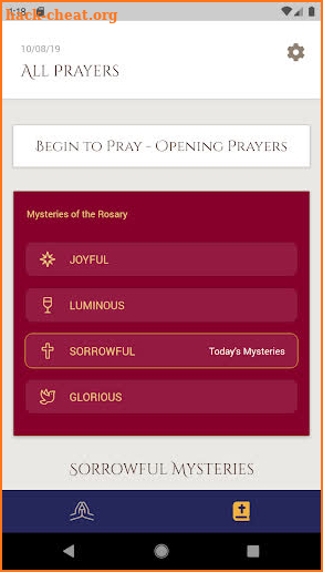 Contemplative Rosary App screenshot