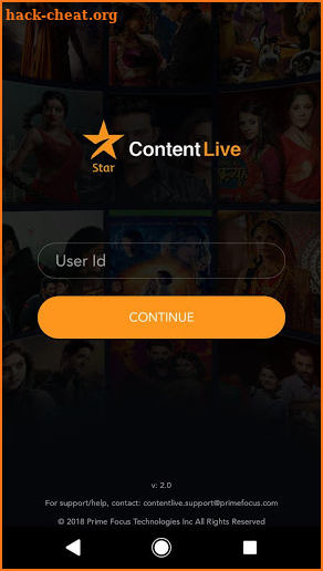 Content Live screenshot