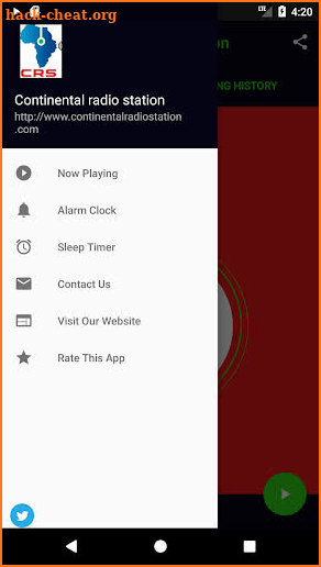 Continental Radio Station App screenshot