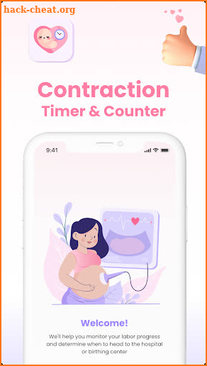 Contraction Timer And Counter screenshot