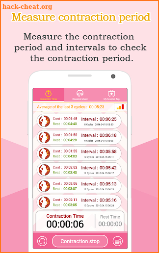 Contraction Timer (Labor) screenshot