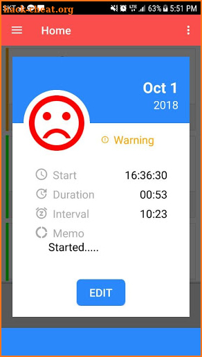 Contractions Timer for labor(Checker/Tracker) screenshot