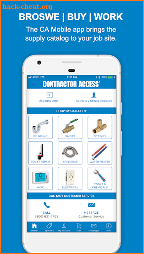 Contractor Access screenshot