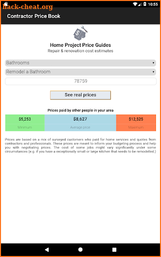 Contractor Price Book - Home repair & renovation screenshot