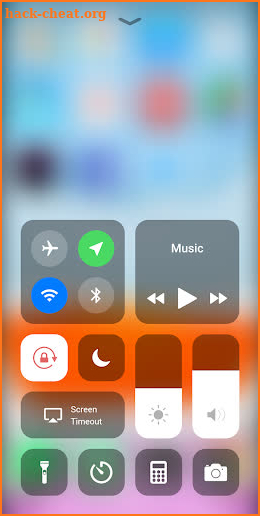 Control Center iOS 13 - Control Panel screenshot