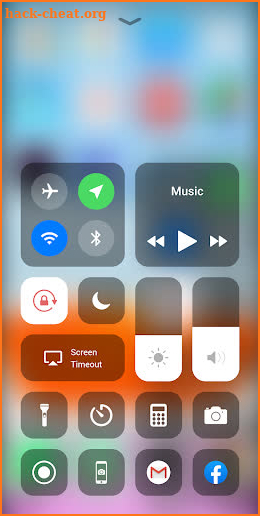 Control Center iOS 13 - Control Panel screenshot