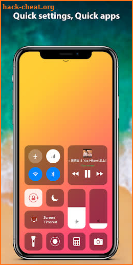 Control Center iOS 17 Phone 15 screenshot