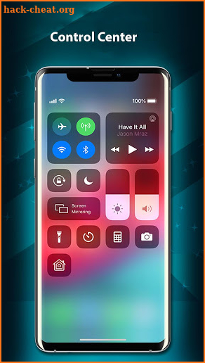 Control Center - iOS - Control Panel - iphone screenshot