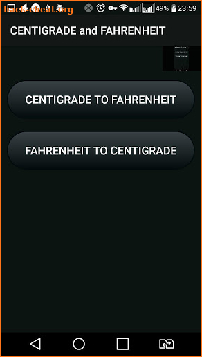 Convert Between Celsius and Fahrenheit ( C° & F° ) screenshot