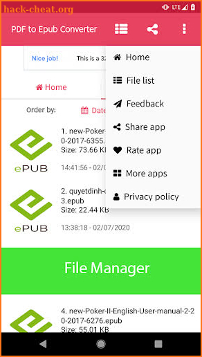 Convert PDF to EPUB - PDF to EPUB Converter screenshot