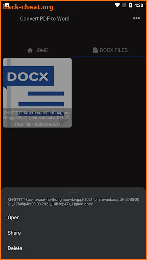 Convert PDF to Word - PDF to DOCX Converter screenshot