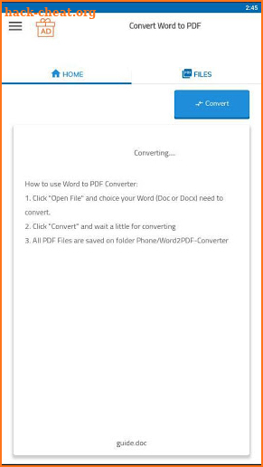 Convert Word to PDF - Documents DOC to PDF screenshot