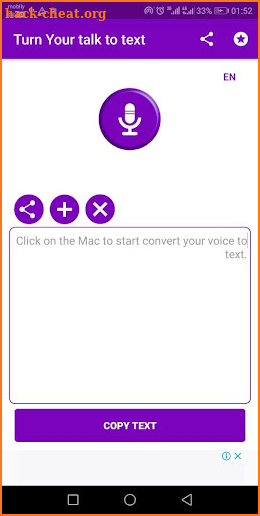 Convert your voice to text screenshot