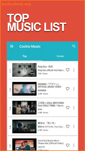 Cookie Music-Free Music Videos Player screenshot