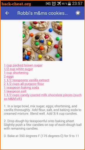 Cookie recipes with photo offline screenshot