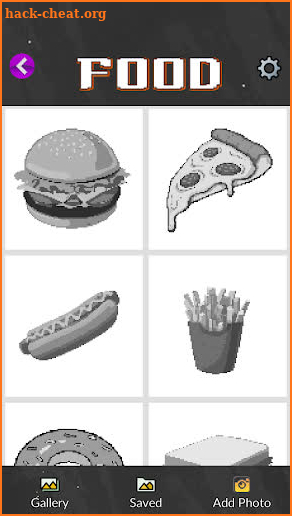 Cooking Food Color by Number - Food Game Pixel Art screenshot
