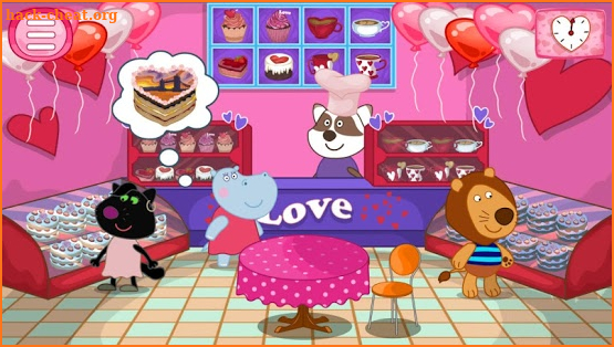 Cooking games: Valentine's cafe for Girls screenshot