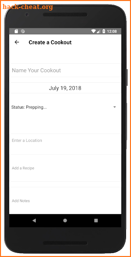 Cookout - The App screenshot