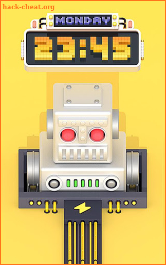Cool 3D silver robot machine game theme screenshot