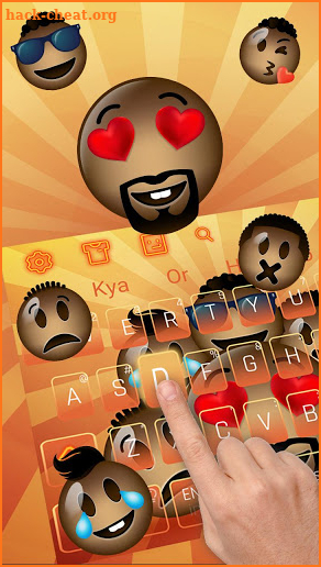 Cool African Emoji Keyboard Theme screenshot