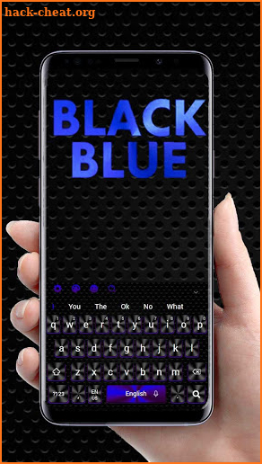 Cool  Black Blue Keyboard screenshot