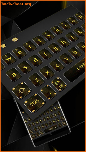 Cool Black Gold Keyboard screenshot