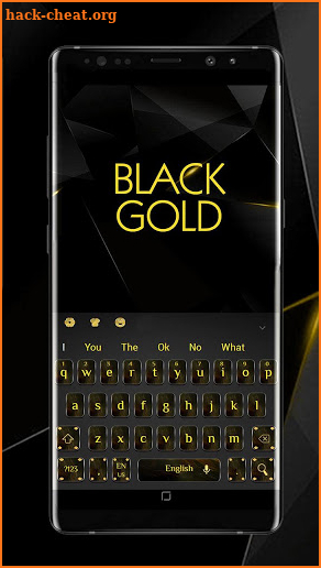 Cool Black Gold Keyboard screenshot