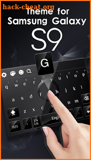 Cool Black Keyboard for Galaxy S9 screenshot