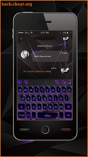Cool Black Keyboard Theme screenshot