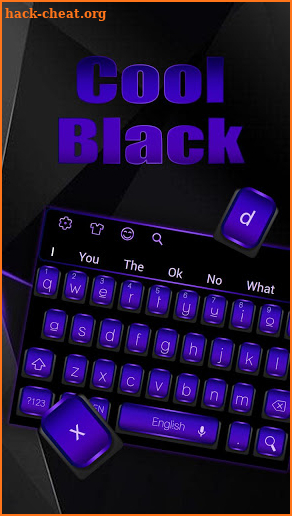 Cool Black Purple Keyboard screenshot