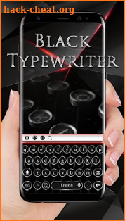 Cool Black Typewriter Keyboard screenshot