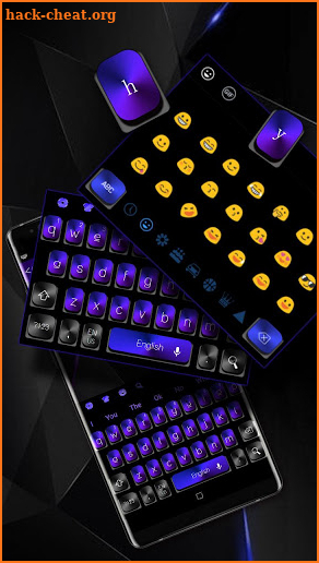 Cool Black Violet Keyboard screenshot