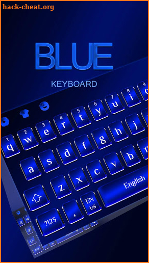 Cool Blue Keyboard screenshot