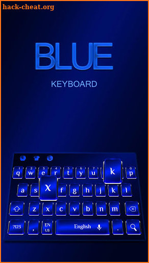 Cool Blue Keyboard screenshot