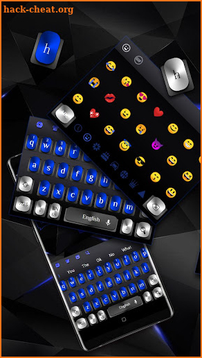 Cool Blue Metal Keyboard screenshot