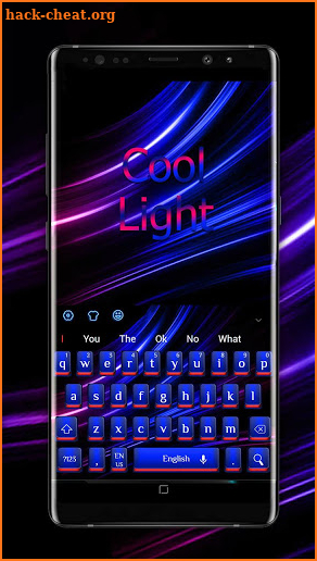 Cool Blue Red Light Keyboard screenshot