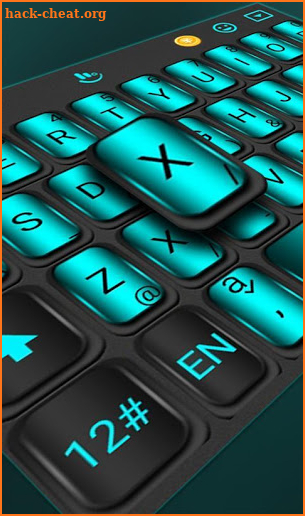 Cool Blue Texture Keyboard Theme screenshot