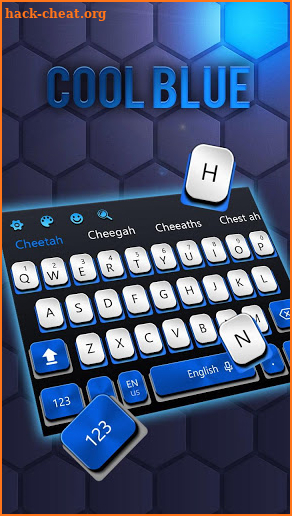 cool blue typing fast keyboard screenshot