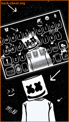 Cool Dj Doodle Keyboard Theme screenshot