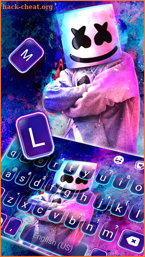 Cool DJ Smoky Keyboard Theme screenshot