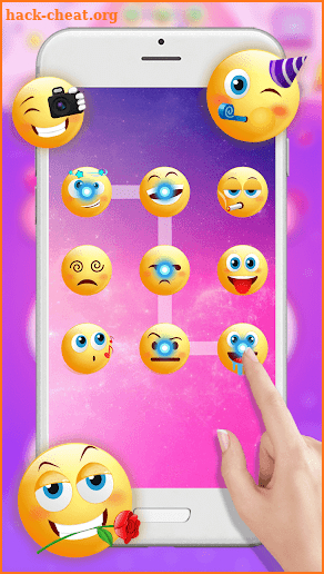 Cool Emoji 3D Live Lock Screen Wallpapers Security screenshot