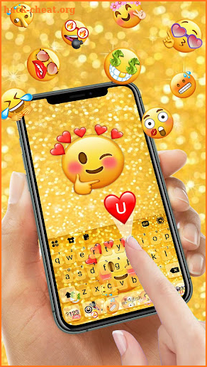Cool Emojis Gravity Keyboard Background screenshot
