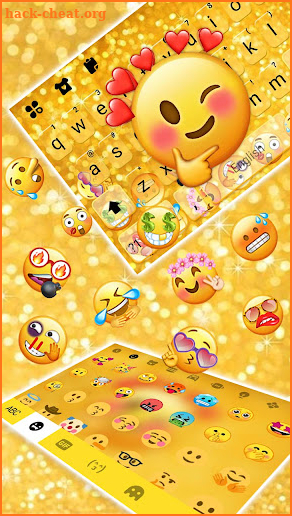 Cool Emojis Gravity Keyboard Background screenshot